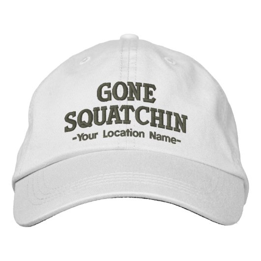 GONE SQUATCHIN Casquette Personnaliser L'EMPLACEME (Devant)