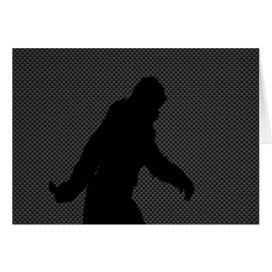 Gone Squatchin Charcoal Carbon Fiber Print (Voorkant Horizontaal)