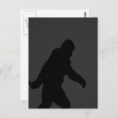 Gone Squatchin Charcoal Carbon Fiber Print Briefkaart (Voorkant / Achterkant)