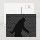 Gone Squatchin Charcoal Carbon Fiber Print Briefkaart (Voorkant / Achterkant)