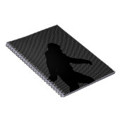 Gone Squatchin Charcoal Carbon Fiber Print Notitieboek (Rechterzijde)