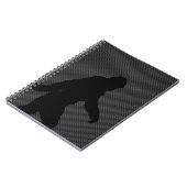 Gone Squatchin Charcoal Carbon Fiber Print Notitieboek (Linkerzijde)