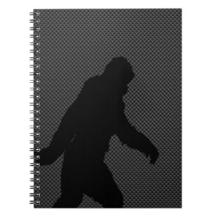 Gone Squatchin Charcoal Carbon Fiber Print Notitieboek
