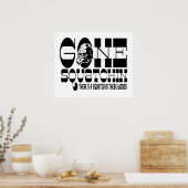 Gone Squatchin - Er is een Squatch in deze Bossen Poster (Keuken)