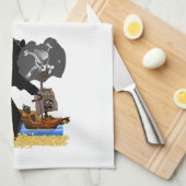 Gone Squatchin' Fer Buried Treasure Theedoek (Quarter Fold)