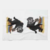 Gone Squatchin' Fer Buried Treasure Theedoek (Horizontaal)