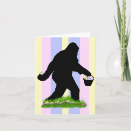 Gone Squatchin for Easter Eggs Feestdagen Kaart