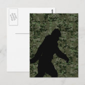 Gone Squatchin for on Olive Digital Camouflage Briefkaart (Voorkant / Achterkant)