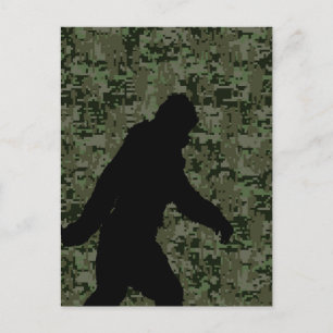 Gone Squatchin for on Olive Digital Camouflage Briefkaart