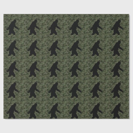 Gone Squatchin for on Olive Digital Camouflage Cadeaupapier (Vlak)