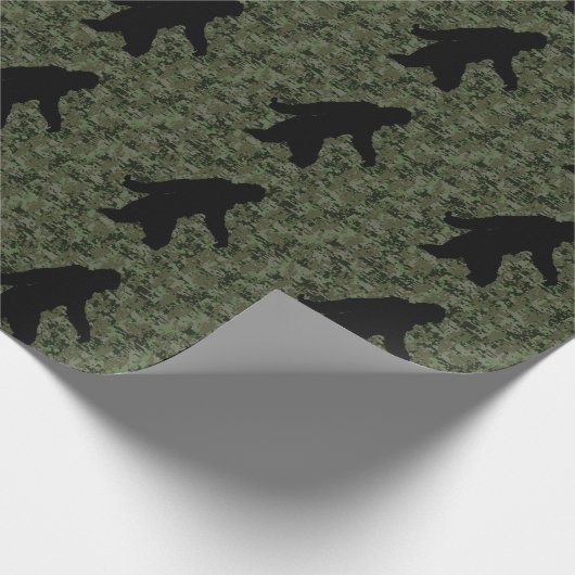 Gone Squatchin for on Olive Digital Camouflage Cadeaupapier (Hoek)