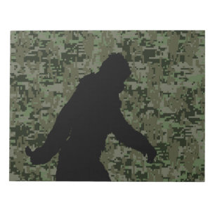 Gone Squatchin for on Olive Digital Camouflage Notitieblok