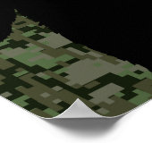 Gone Squatchin for on Olive Digital Camouflage Poster (Hoek)