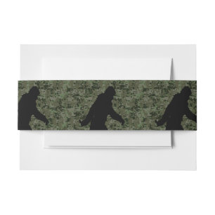 Gone Squatchin for on Olive Digital Camouflage Uitnodigingen Wikkel
