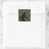 Gone Squatchin for on Olive Digital Camouflage Vierkante Sticker (Tas)