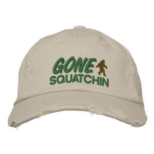 Gone Squatchin - groene en bruine stiksels Geborduurde Pet