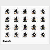 Gone Squatchin' Halloween Ronde Sticker (Vel)