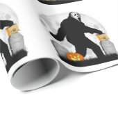 Gone Squatchin' - Halloween Squatchin' Cadeaupapier (Rol Hoek)