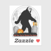 Gone Squatchin' Halloween Sticker (Vel)