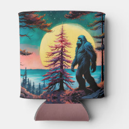 Gone Squatchin' Kleurrijke Sasquatch Landschap Blikjeskoeler