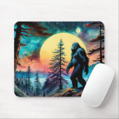 Gone Squatchin' Kleurrijke Sasquatch Landschap Muismat (Met muis)