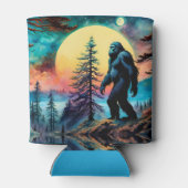 Gone Squatchin' Kleurrijke Sasquatch Moon Blikjeskoeler (Achterkant)