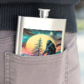 Gone Squatchin' Kleurrijke Sasquatch Moon Flacon (Voorbeeld)