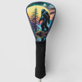 Gone Squatchin' Kleurrijke Sasquatch Moon Golfheadcover (Voorkant)