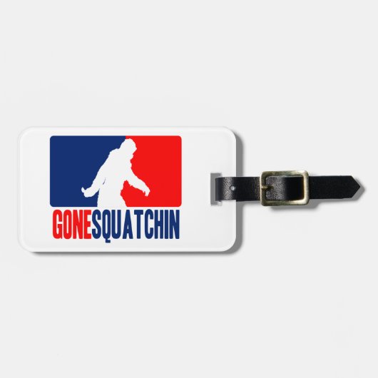 Gone Squatchin League Style Bagagelabel (Voorkant horizontaal)