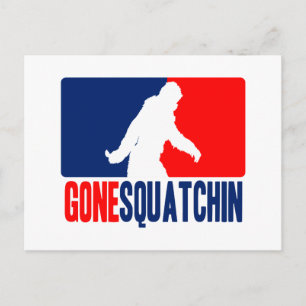 Gone Squatchin League Style Briefkaart