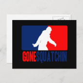 Gone Squatchin League Style Briefkaart (Voorkant / Achterkant)