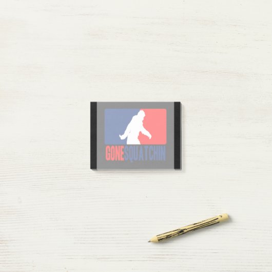Gone Squatchin League Style Post-it® Notes (Op bureau)