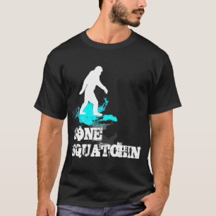 Gone Squatchin met Bigfoot logo T-shirt