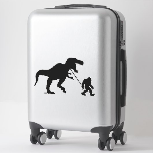 Gone Squatchin met T-rex Sticker (Koffer)