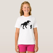 Gone Squatchin met T-rex T-shirt (Voorkant volledig)