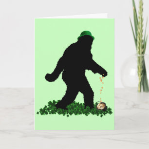Gone Squatchin' on St. Patrick's Day Kaart