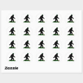 Gone Squatchin' on St. Patrick's Day Ronde Sticker (Vel)