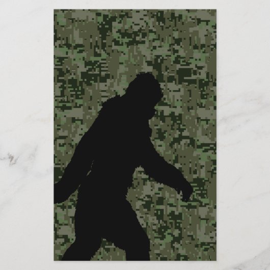 Gone Squatchin Op Olive Digitale Camouflage Flyer (Voorkant)