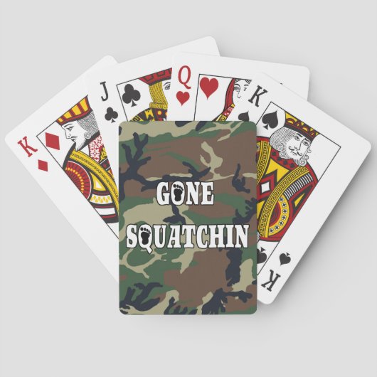 GONE SQUATCHIN POKERKAARTEN (Achterkant)
