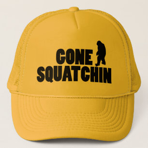 Gone Squatchin Profile Trucker Hat Trucker Pet