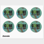 Gone Squatchin  Ronde Sticker (Vel)