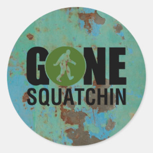 Gone Squatchin  Ronde Sticker