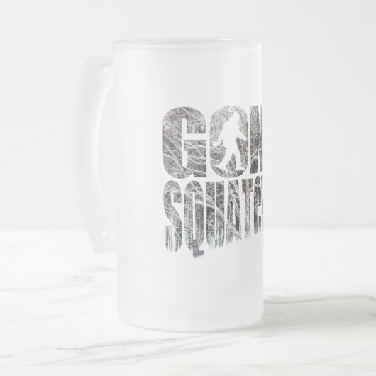 Gone Squatchin *Special Winter Edition* Matglas Bierpul (Voorkant links)