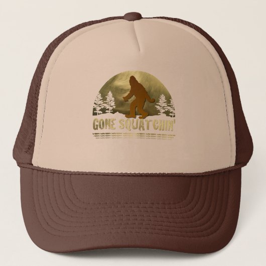 Gone Squatchin' Trucker Pet (Voorkant)