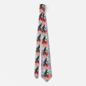 Gone Squatchin Ugly kerstSweater Knit Style Stropdas (Achterkant)