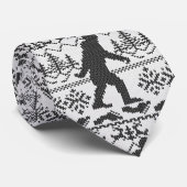 Gone Squatchin Ugly kerstSweater Knit Style Stropdas (Opgerold)