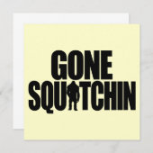 Gone Squatchin Uitnodiging (Voorkant / Achterkant)