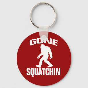 Gone Squatchin - White en Red Sleutelhanger