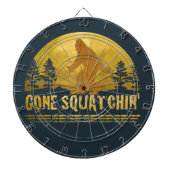 Gone Squatchin' ( zonsondergang) Dartbord (Voorkant)