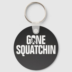 Gone Squatchin - Zwart / White Silhouette Sleutelhanger